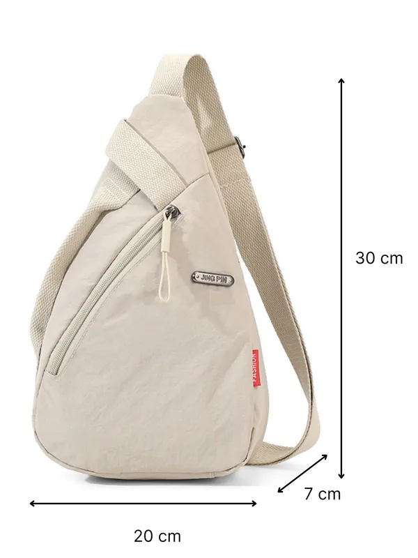 Beige_Crossbody_Unisex_Sling_Bag_–_Lightweight,_Water-Resistant_|_Everyday_Carry