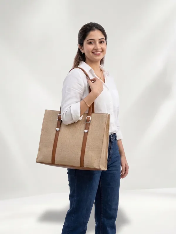Beige_Laptop_Tote_Bag_|_Women's_Work_Bag_&_Spacious_Travel_Tote