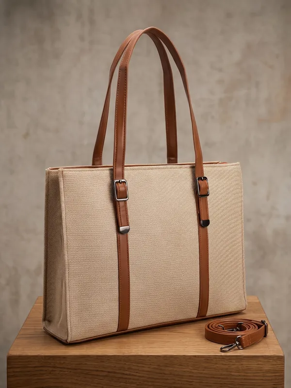 Beige_Laptop_Tote_Bag_|_Women's_Work_Bag_&_Spacious_Travel_Tote