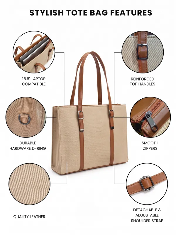 Beige_Laptop_Tote_Bag_|_Women's_Work_Bag_&_Spacious_Travel_Tote