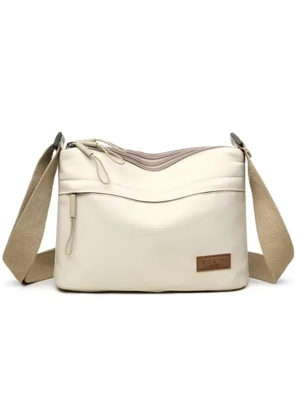 Beige_Lightweight_Nylon_Crossbody_Bag_with_Multi-Pocket_Design