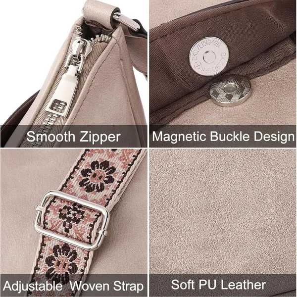 Beige_Sling_Bag_With_Adjustable_Jacquard_Belt_For_Women