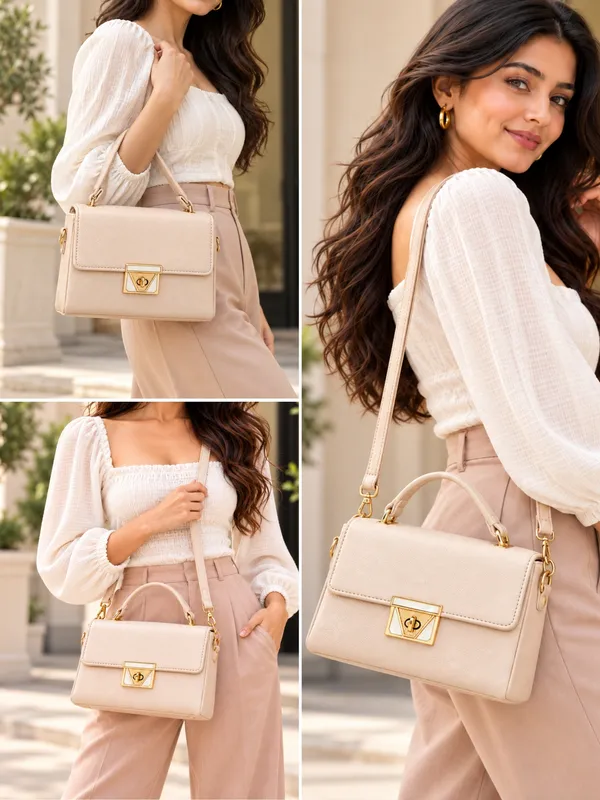Beige_Structured_Crossbody_Bag_Faux_Leather_Top_Handle_Purse
