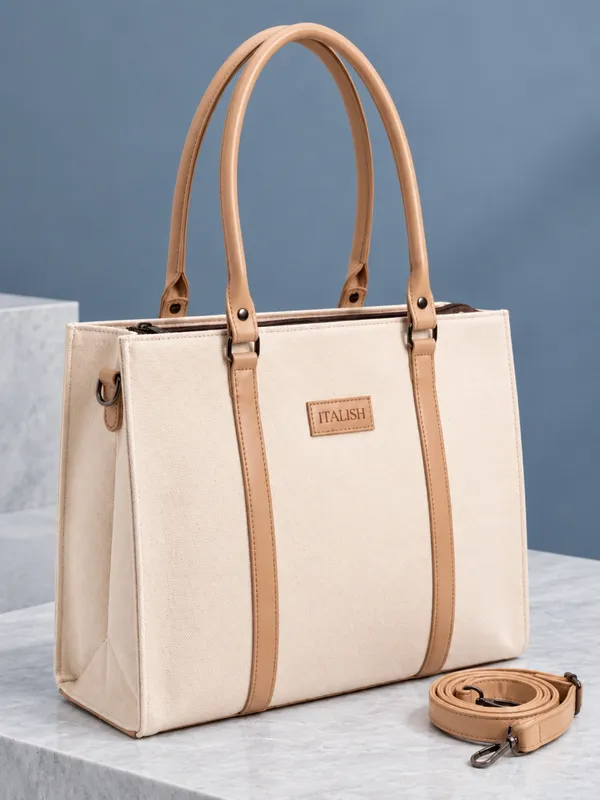 Beige_Structured_Leather_Laptop_Tote_Bag