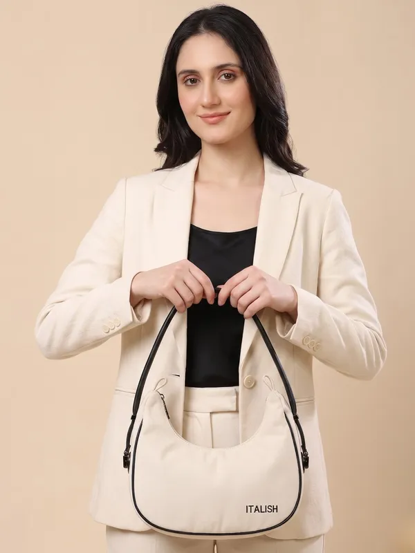 Biege_Crescent_Dual-Tone_Shoulder_Bag