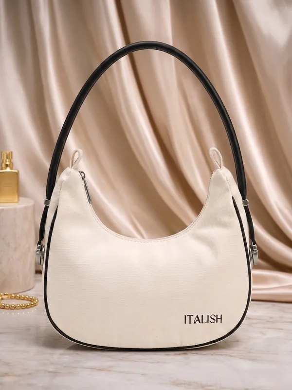 Biege_Crescent_Dual-Tone_Shoulder_Bag