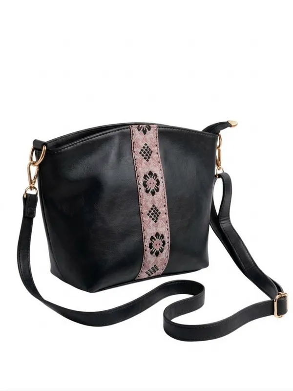 Black_Boho_Embroidered_PU_Leather_Sling_Crossbody_Bag_for_Women