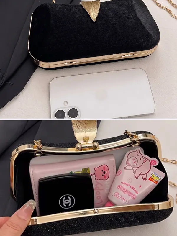 Black_Elegant_Soft_Velvet_Clutch_Bag_with_Gold_Leaf_Clasp