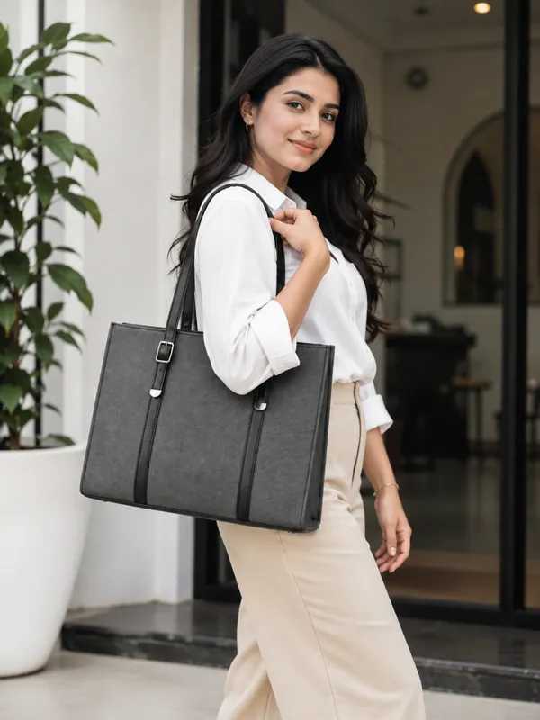 Black_Laptop_Tote_Bag_|_Women's_Work_Bag_&_Spacious_Travel_Tote
