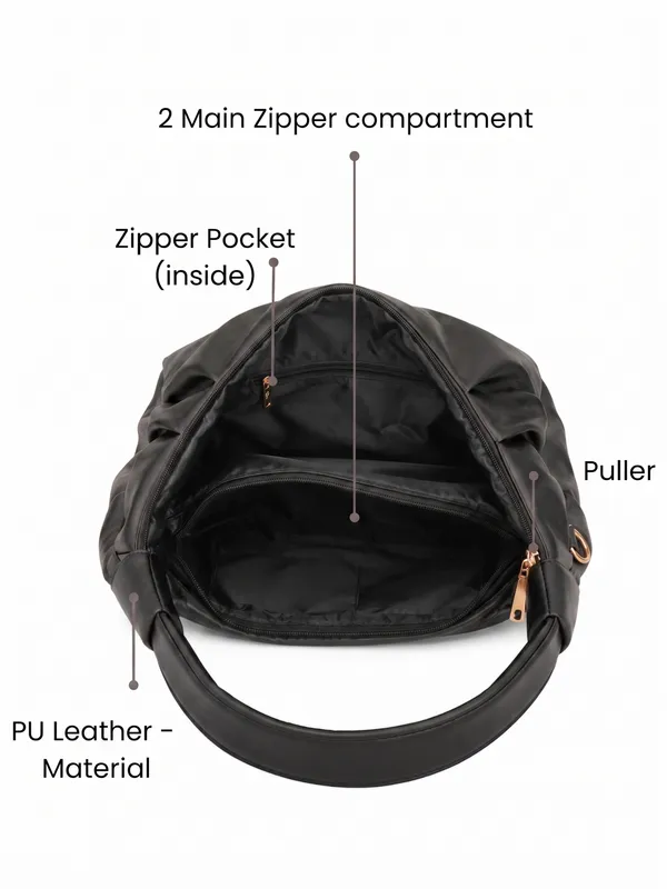 Black_Lightweight_Leather_Pleated_Hobo_Shoulder_Bag