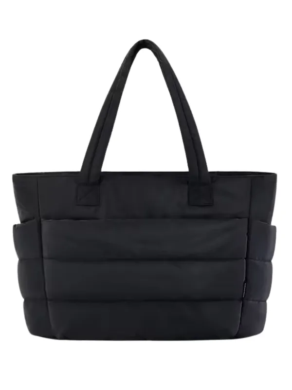 Black_Puffer_Lightweight_Tote_for_Laptop_&_Work_Bag