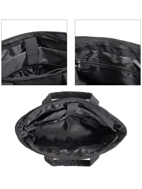 Black_Puffer_Lightweight_Tote_for_Laptop_&_Work_Bag