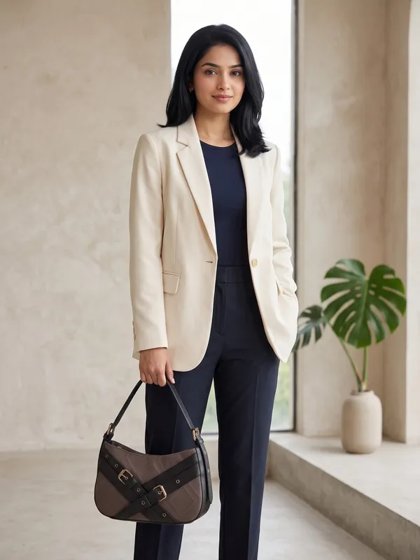 Aurelia_Buckle_Shoulder_Bag__Black_Textured_Faux_Leather_Handbag