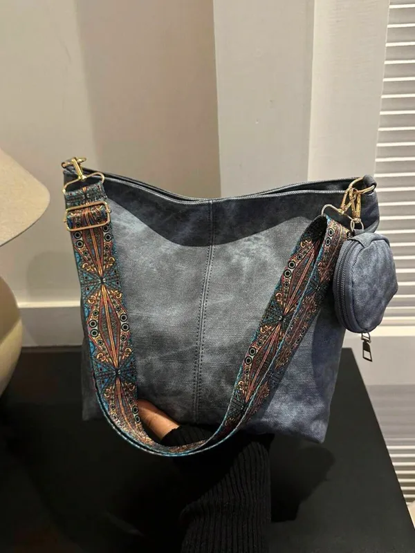 Blue_Denim_Shoulder_Bag_With_Boho_Strap_And_Mini_Pouch_For_Women