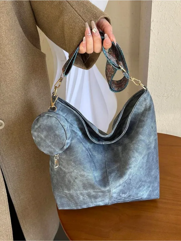 Blue_Denim_Shoulder_Bag_With_Boho_Strap_And_Mini_Pouch_For_Women