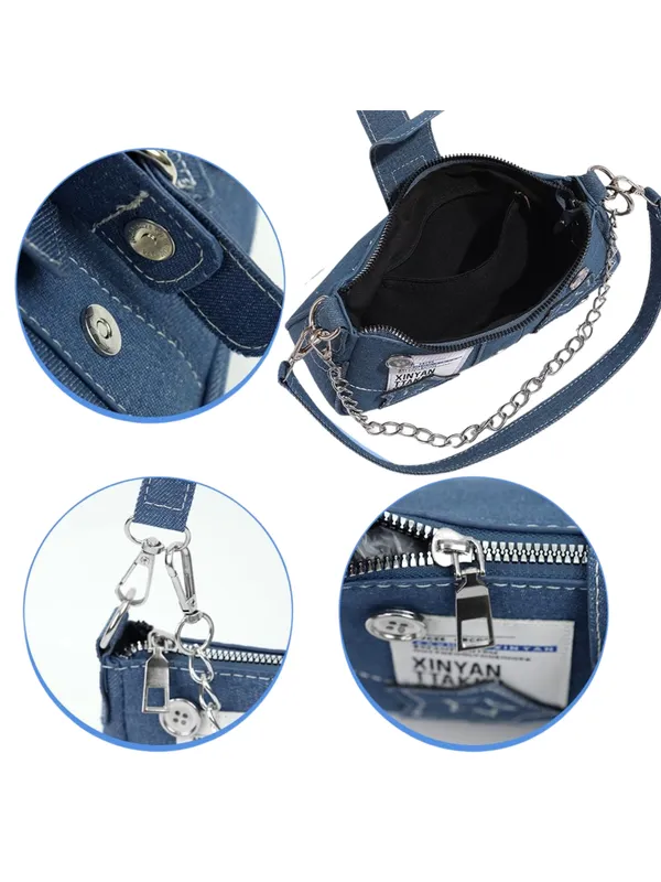Blue_Denim_Star_Charm_Shoulder_Sling_Bag_–_Dual_Strap,_Silver_Chain_Accent