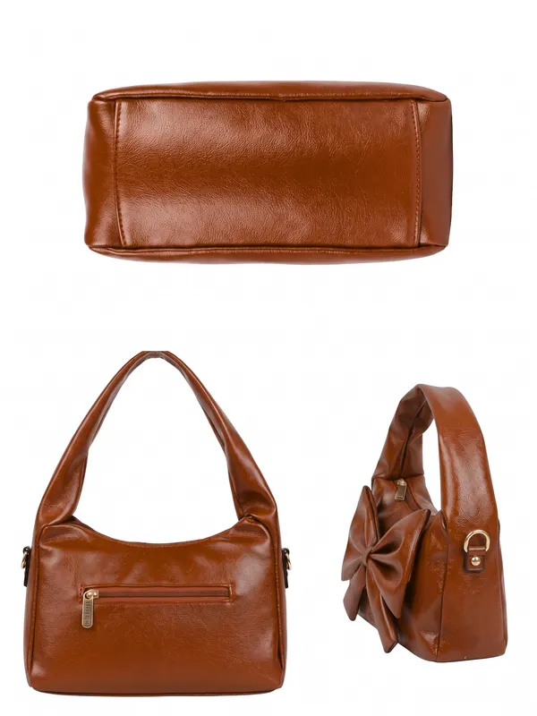 lise_Bow_Handbag__Brown_PU_Leather_Shoulder_Bag