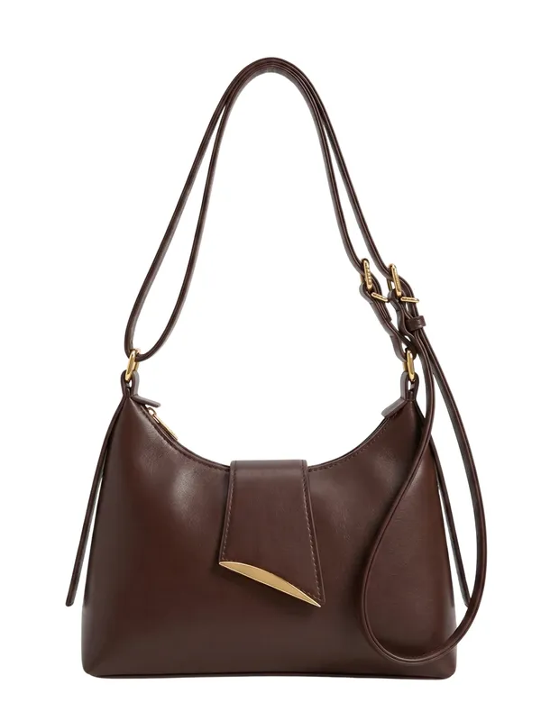 Brown_Women's_Minimalist_Shoulder_Bag_in_PU_Leather