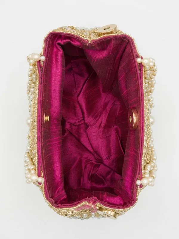 Embellished_Faux_Pearl_&_Mirror_Work_Handcrafted_Potli_Clutch_Bag_for_Women_-_Pink