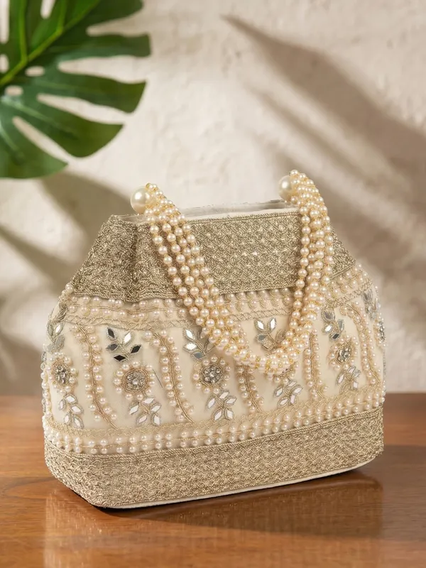 Embellished_Faux_Pearl_&_Mirror_Work_Handcrafted_Potli_Clutch_Bag_for_Women_-_Gold