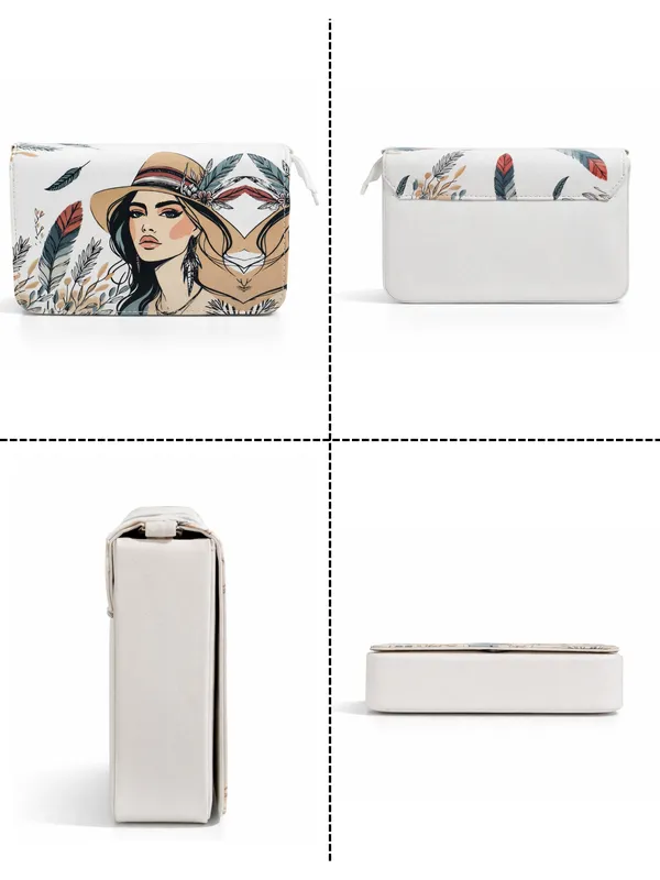 Floral_Printed_Sling_Bag_with_Artistic_Woman_Portrait