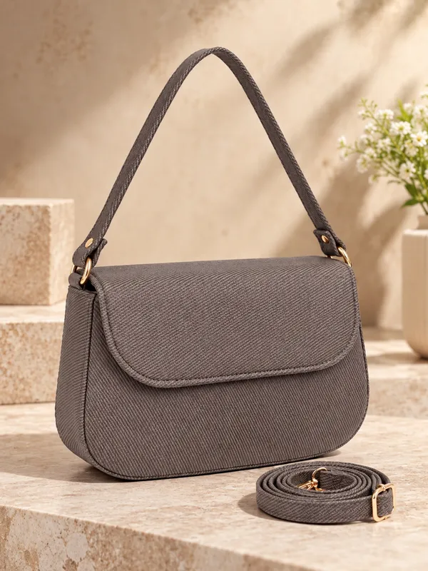 Grey_Classic_Flap_Structured_Shoulder_Crossbody_Bag