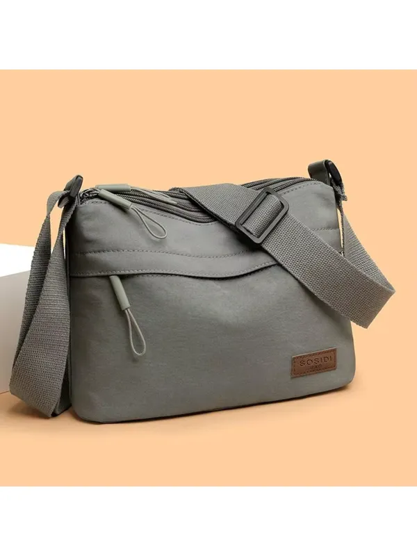 Grey_Lightweight_Nylon_Crossbody_Bag_with_Multi-Pocket_Design
