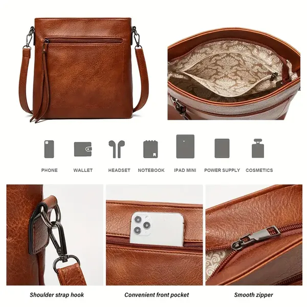 Set_Of_3_Brown_Light_Weight_Pu_Leather_Handbag_Combo_For_Women