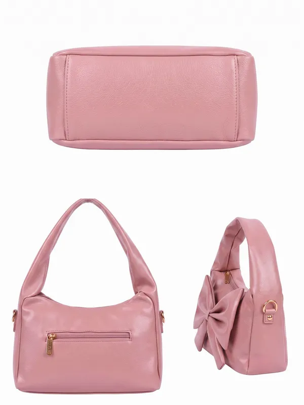 lise_Bow_Handbag__Light_Pink_PU_Leather_Shoulder_Bag