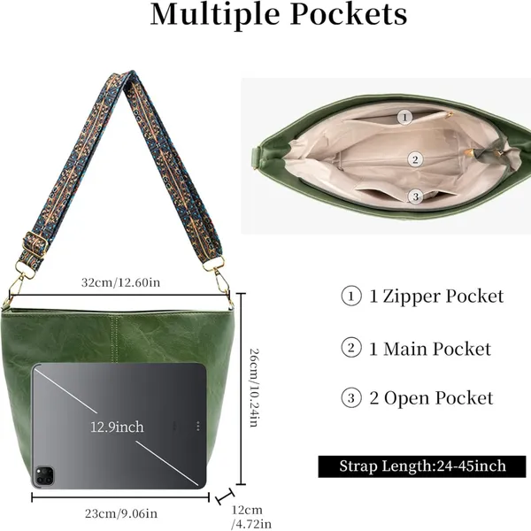 Light_Weight_Pu_Leather_Sling_Bag_For_Women_(Green_+_Beige)