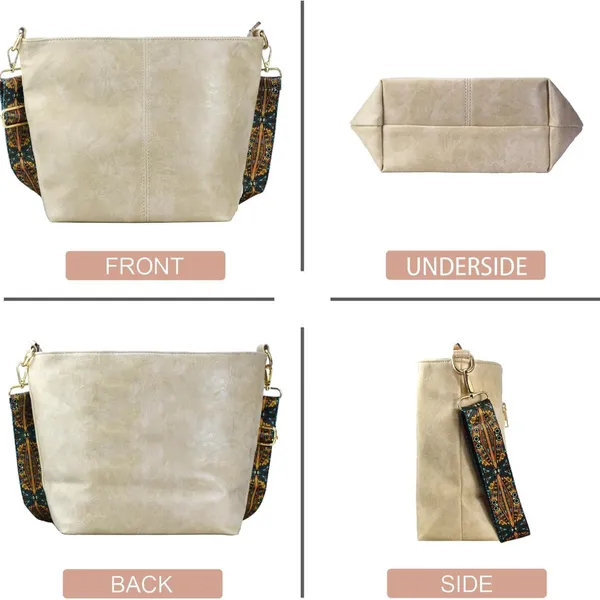 Light_Weight_Pu_Leather_Sling_Bag_For_Women_(Black_+_Beige)