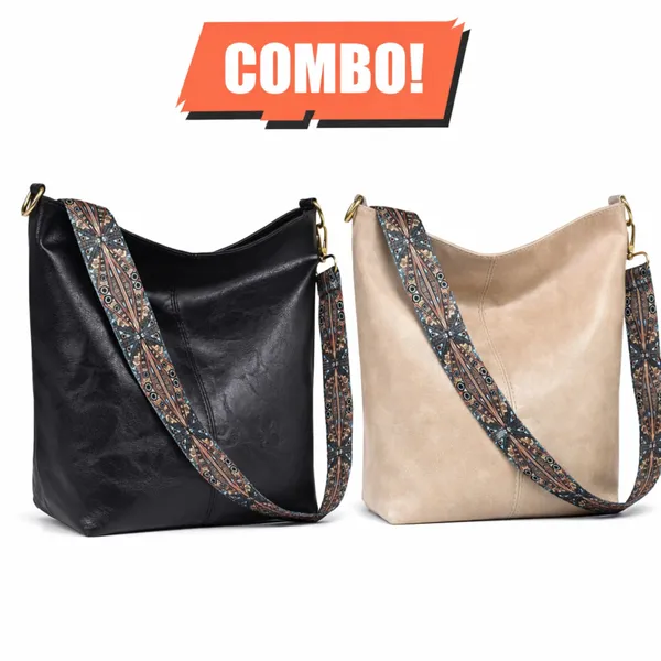 Light_Weight_Pu_Leather_Sling_Bag_For_Women_(Black_+_Beige)