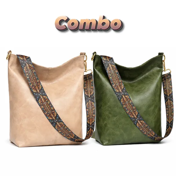 Light_Weight_Pu_Leather_Sling_Bag_For_Women_(Green_+_Beige)