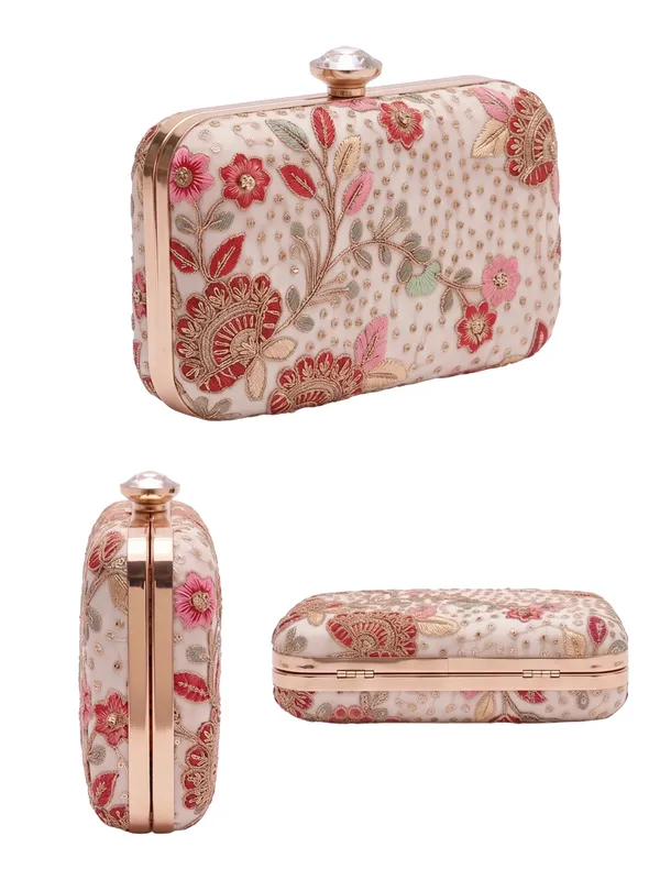 Multicolor_Floral_Embroidered_Box_Bridal_Clutch
