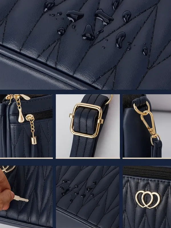 Navy_Blue_Quilted_Design_Sling_Crossbody_Bag_with_Strap