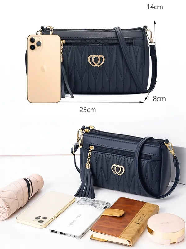 Navy_Blue_Quilted_Design_Sling_Crossbody_Bag_with_Strap