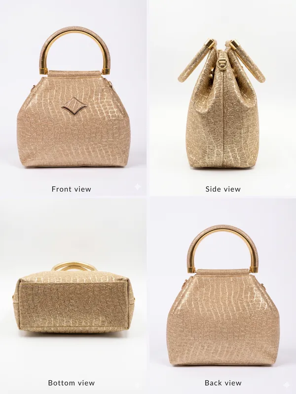 Structured_Potli_Bag_|_Glitter_Evening_Bag_&_Metallic_Top-Handle_Bag