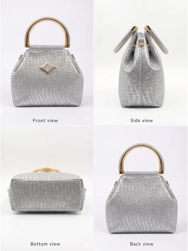 Structured_Potli_Bag_|_Glitter_Evening_Bag_&_Metallic_Top-Handle_Bag