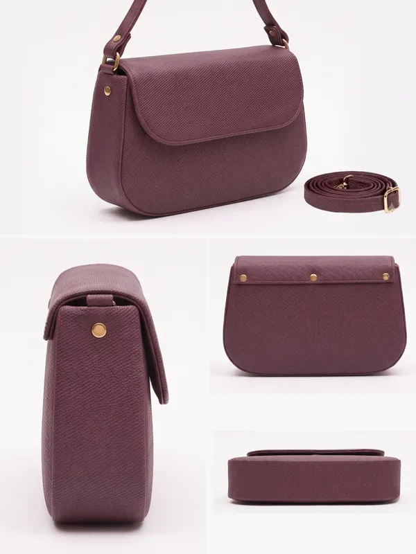 Wine_red_Classic_Flap_Structured_Shoulder_Crossbody_Bag