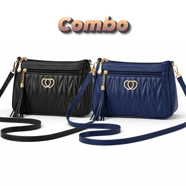 Women’s_Combo_Quilted_Sling_Bags_–_Stylish_Crossbody_Set_(Black_&_Blue)_