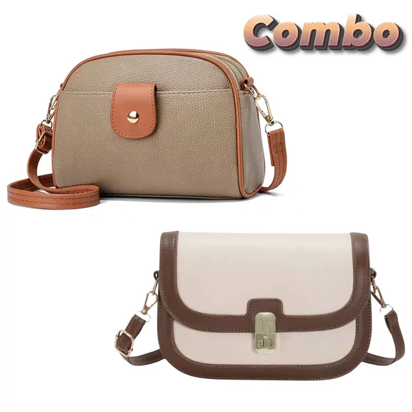 Women’s_Combo_Sling_Bags_–_Stylish_Everyday_Crossbody_Set_(Beige_&_Khakhi)