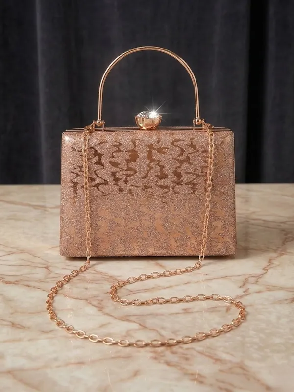 Women's_Elegant_Glitter_Patterned_Party_Clutch_Bag_with_Detachable_Chain_Strap_–_Rose_Gold
