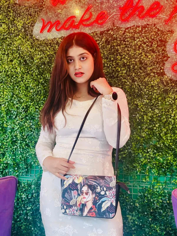 Floral_Printed_Sling_Bag_with_Artistic_Woman_Portrait