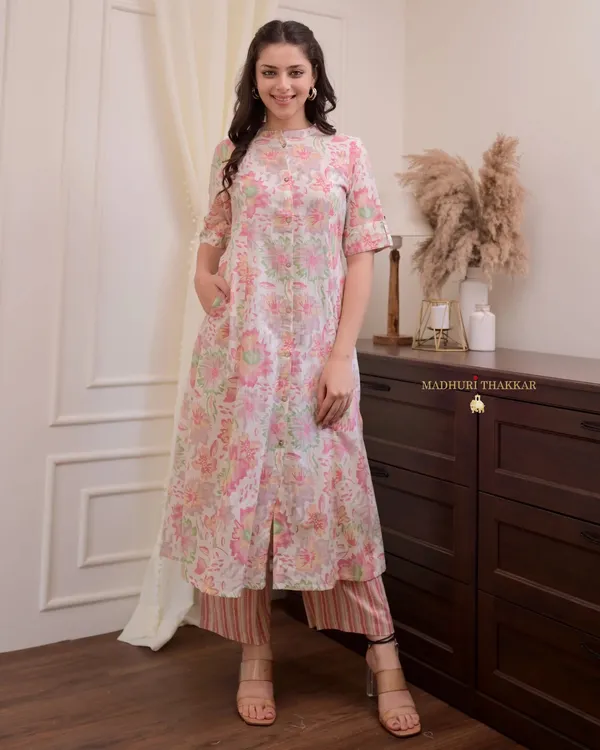 Baby_Pink_Floral_Cotton_A_Line_Kurta_Set
