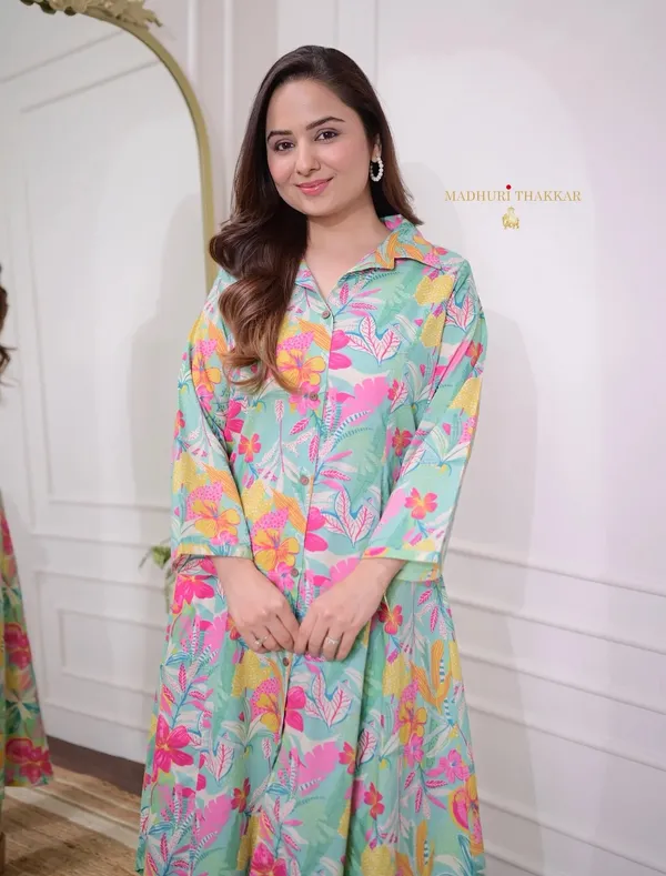 Green_Cotton_Co-Ord_Set_For_Women
