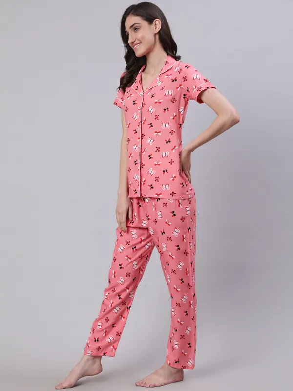 Pink_Rayon_Printed_Night_Suit_Set_For_Women