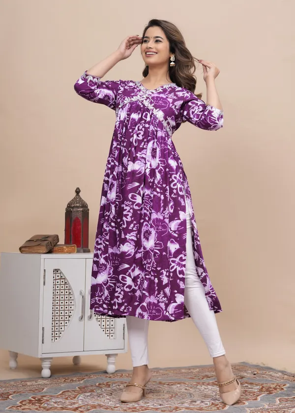 Purple_Viscose_Rayon_Printed_A-Line_Kurti_For_Women
