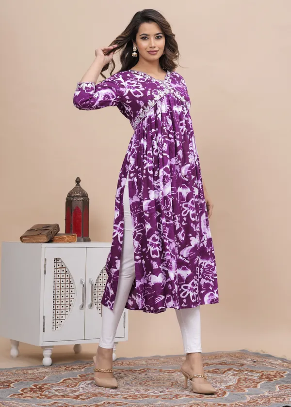 Purple_Viscose_Rayon_Printed_A-Line_Kurti_For_Women