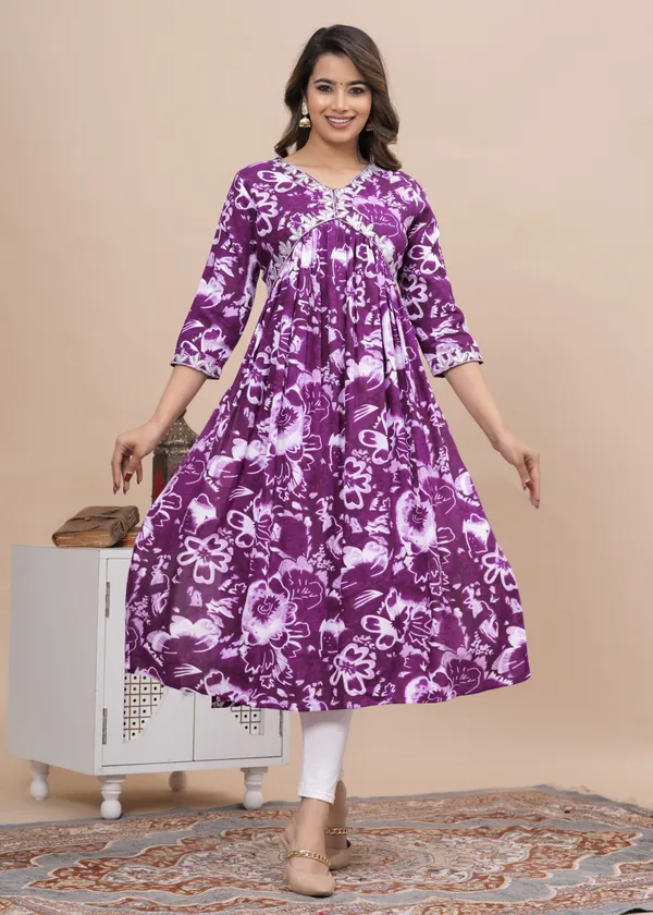 Purple_Viscose_Rayon_Printed_A-Line_Kurti_For_Women