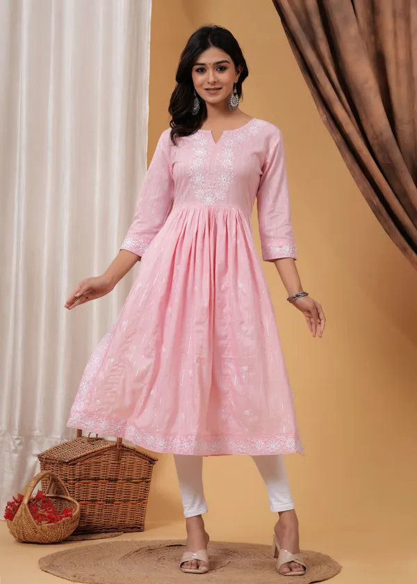 Pink_Viscose_Rayon_Embroidered_A-Line_Kurti_For_Women